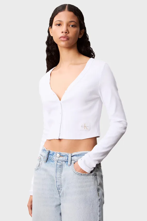 Лонгслив A-LS WVN LBL 2X2 CTT Calvin Klein Jeans