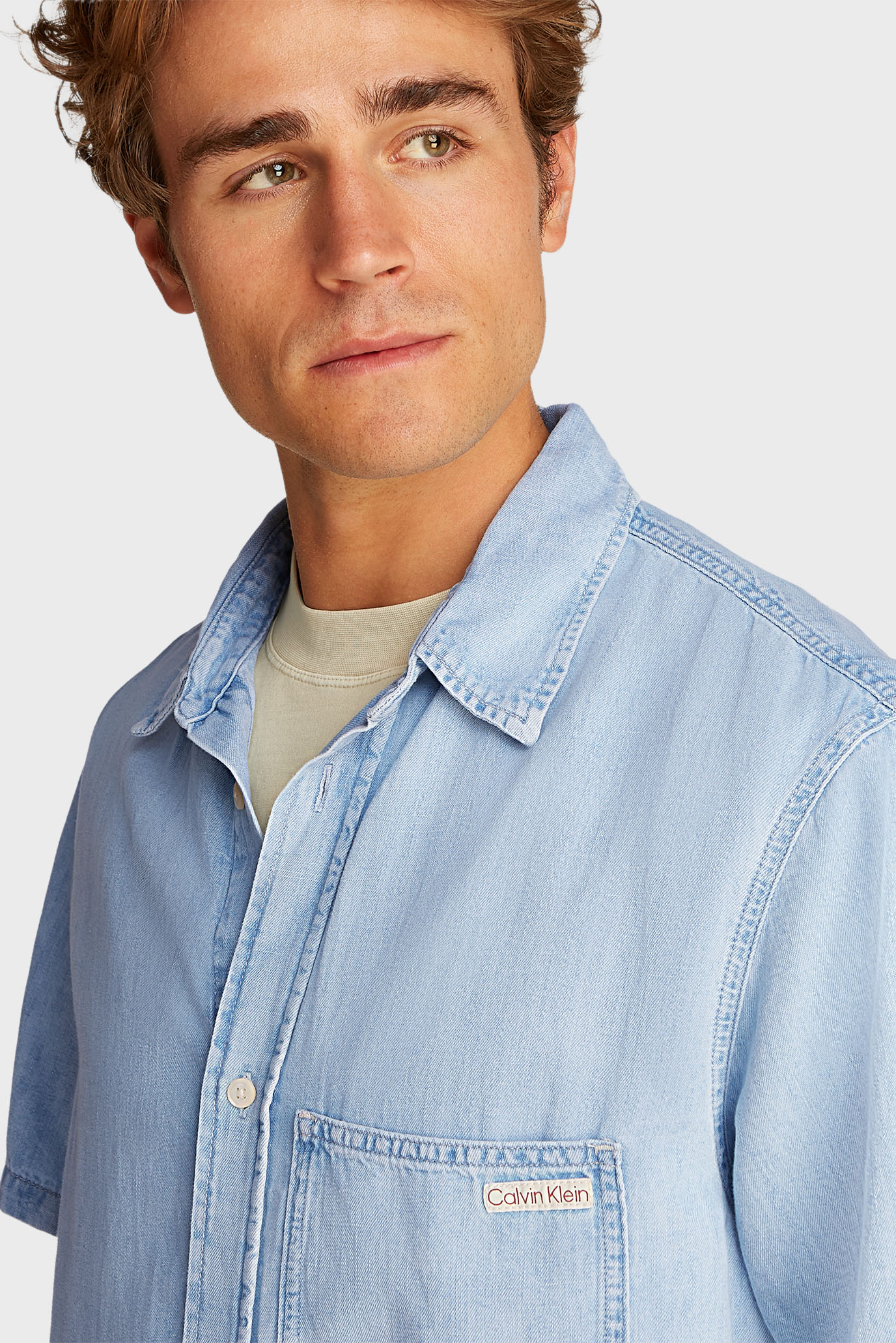 Рубашка с коротким рукавом REGULAR SS DENIM SHIRT 5