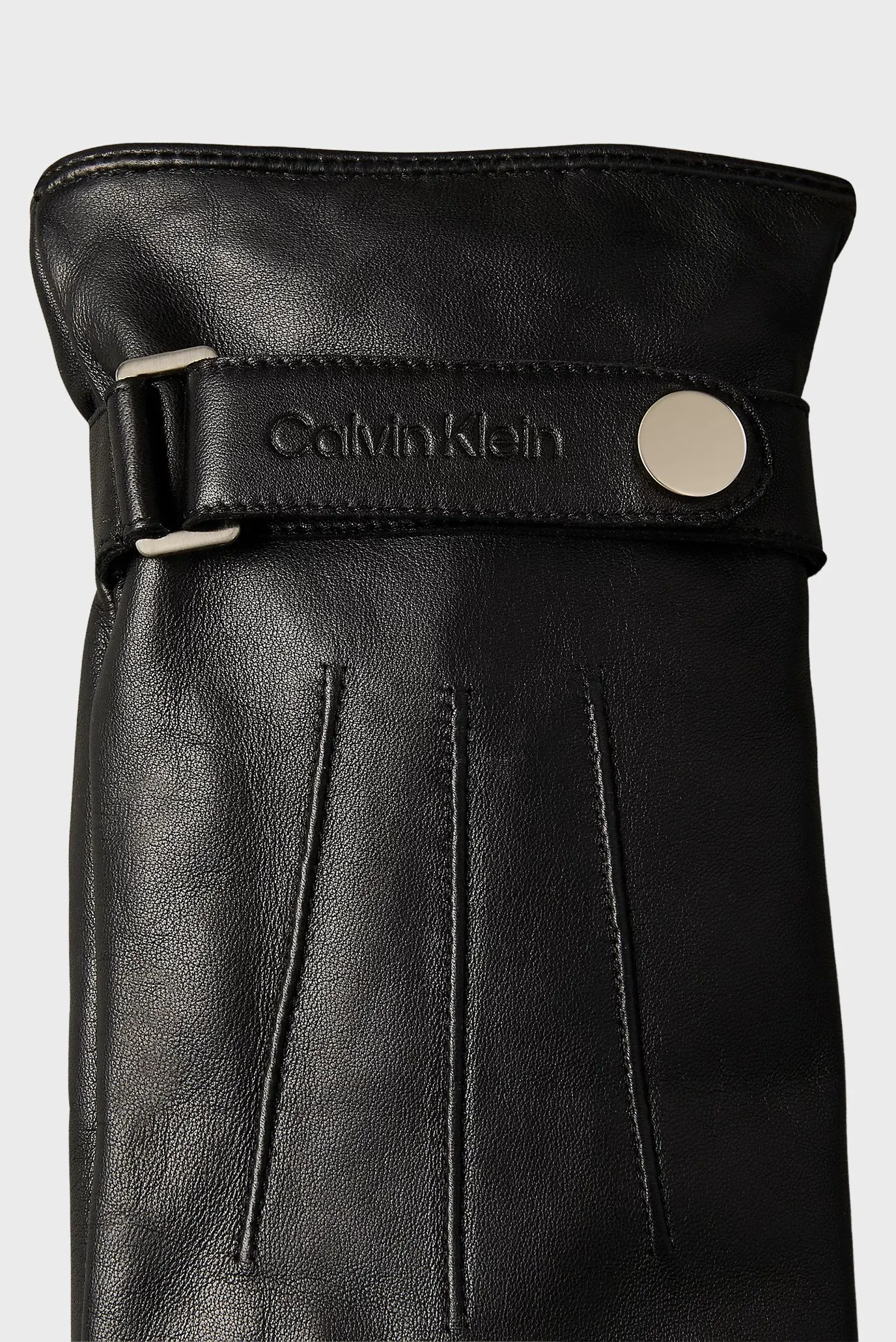 Перчатки LOGO STRAP SMOOTH LEATHER GLOVES 3