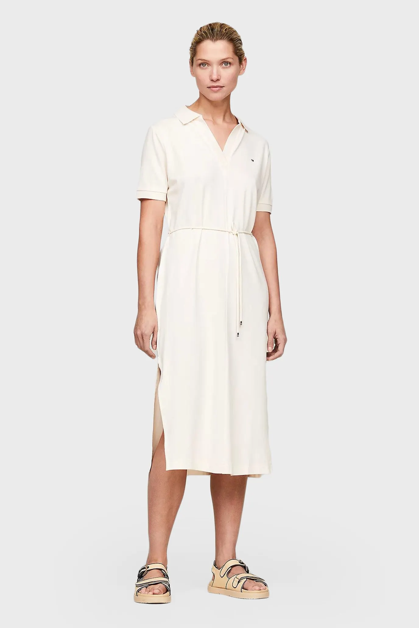 Koʻylak/OPN PLKT LYLL POLO DRS WAIST DTL 1