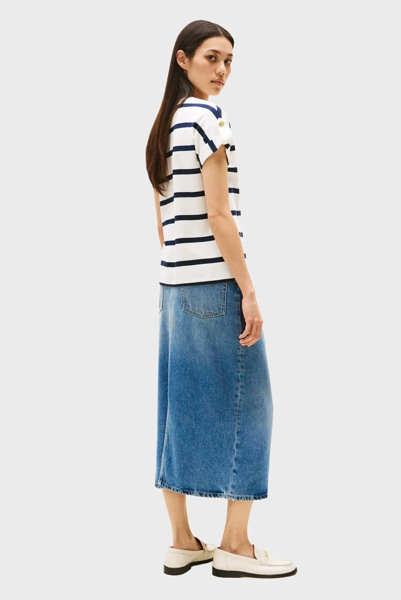 Futbolka/GOLD BUTTON MDRN C-NK SS TEE 3