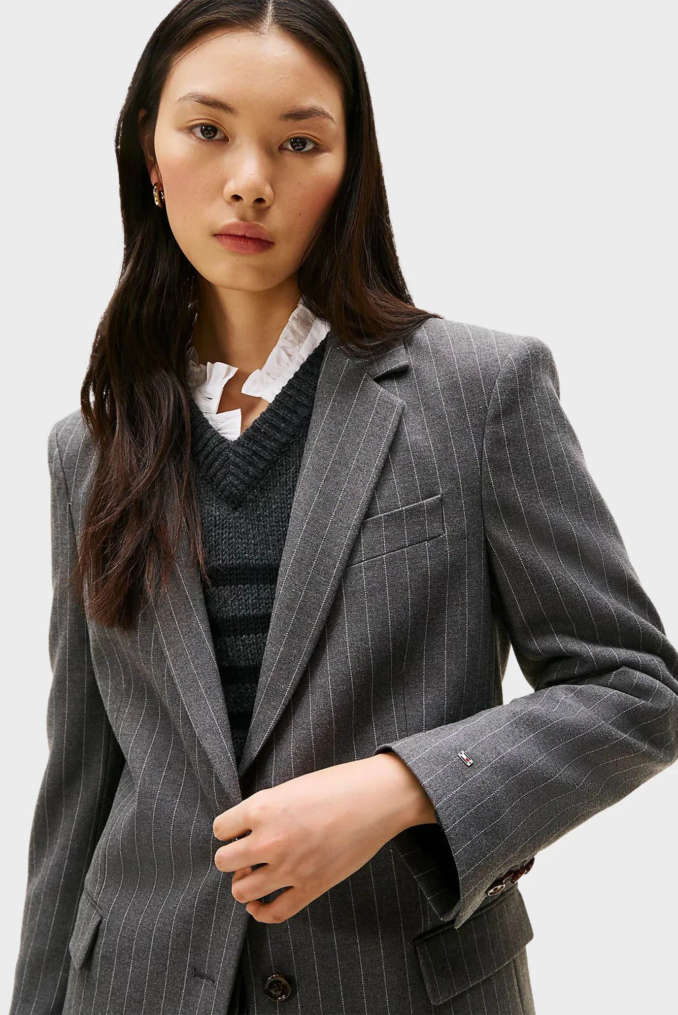 Пиджак PINSTRIPE RELAXED BLAZER 4