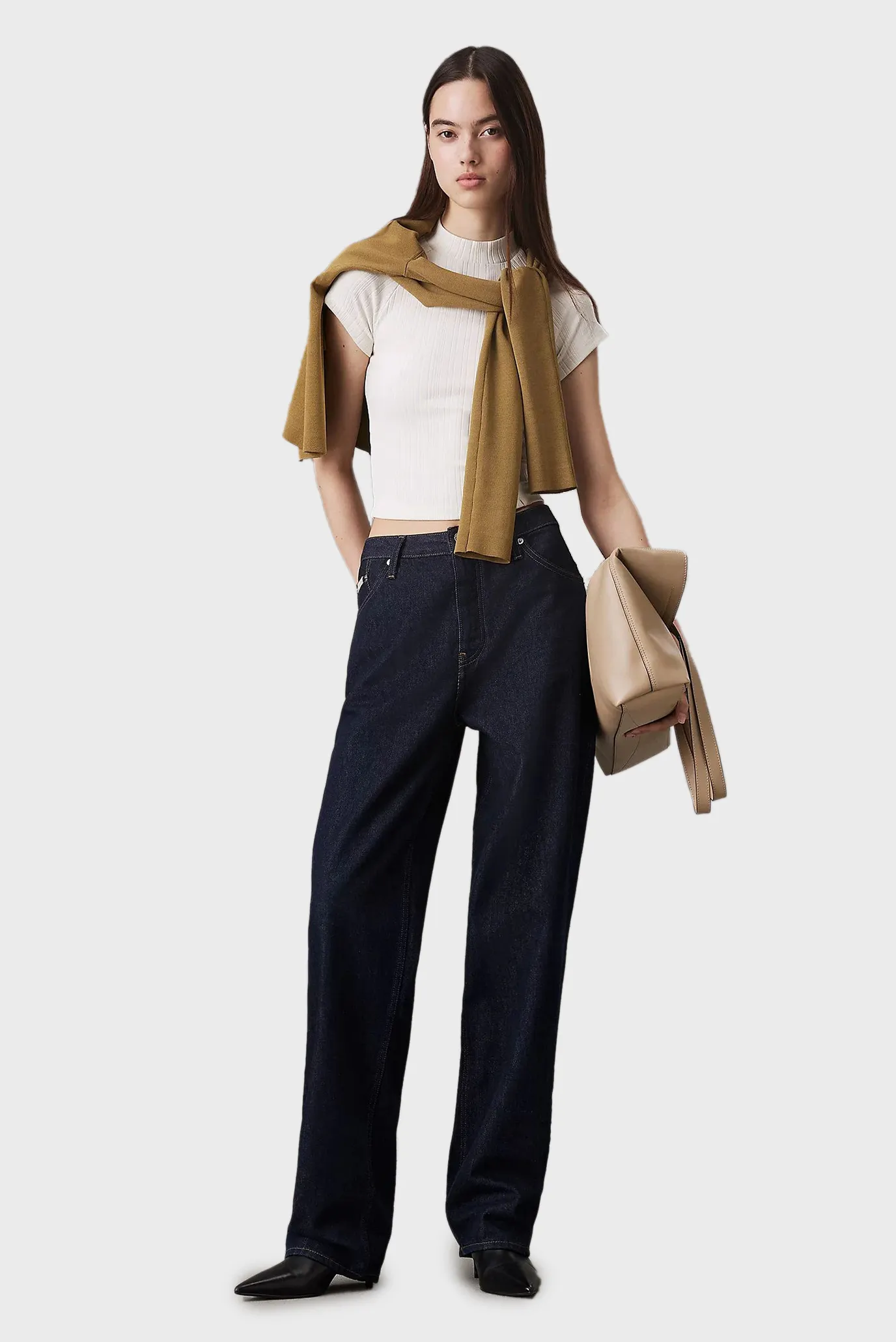 Futbolka WARM TEXTURE RIB MOCKNECK TOP 2