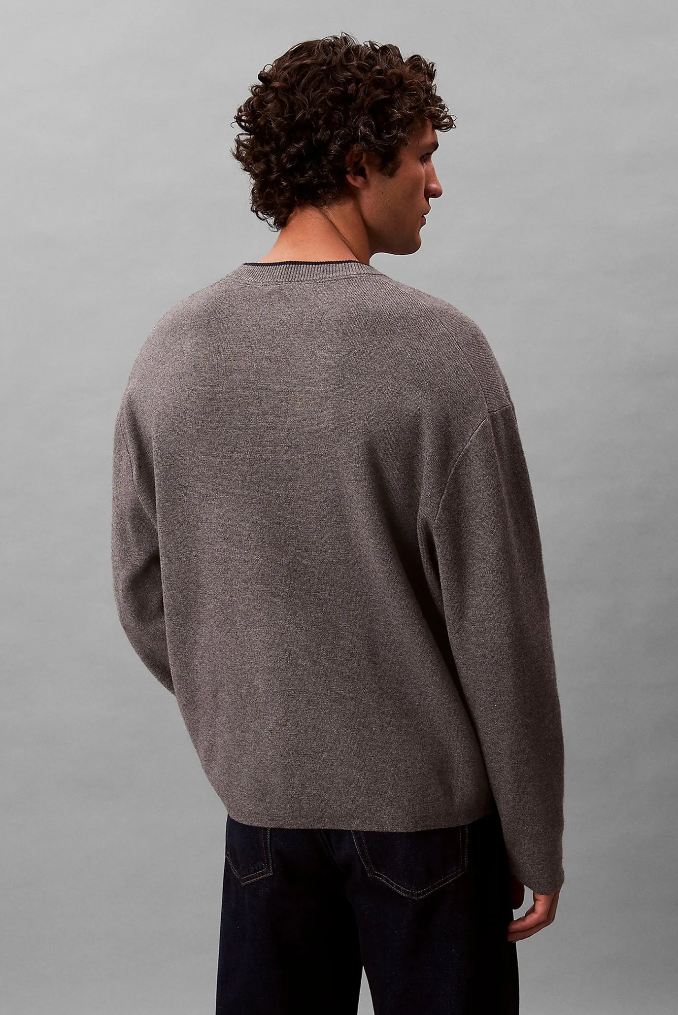 Sviter LS EMBOSSED LOGO CREWNK SWEATER 4