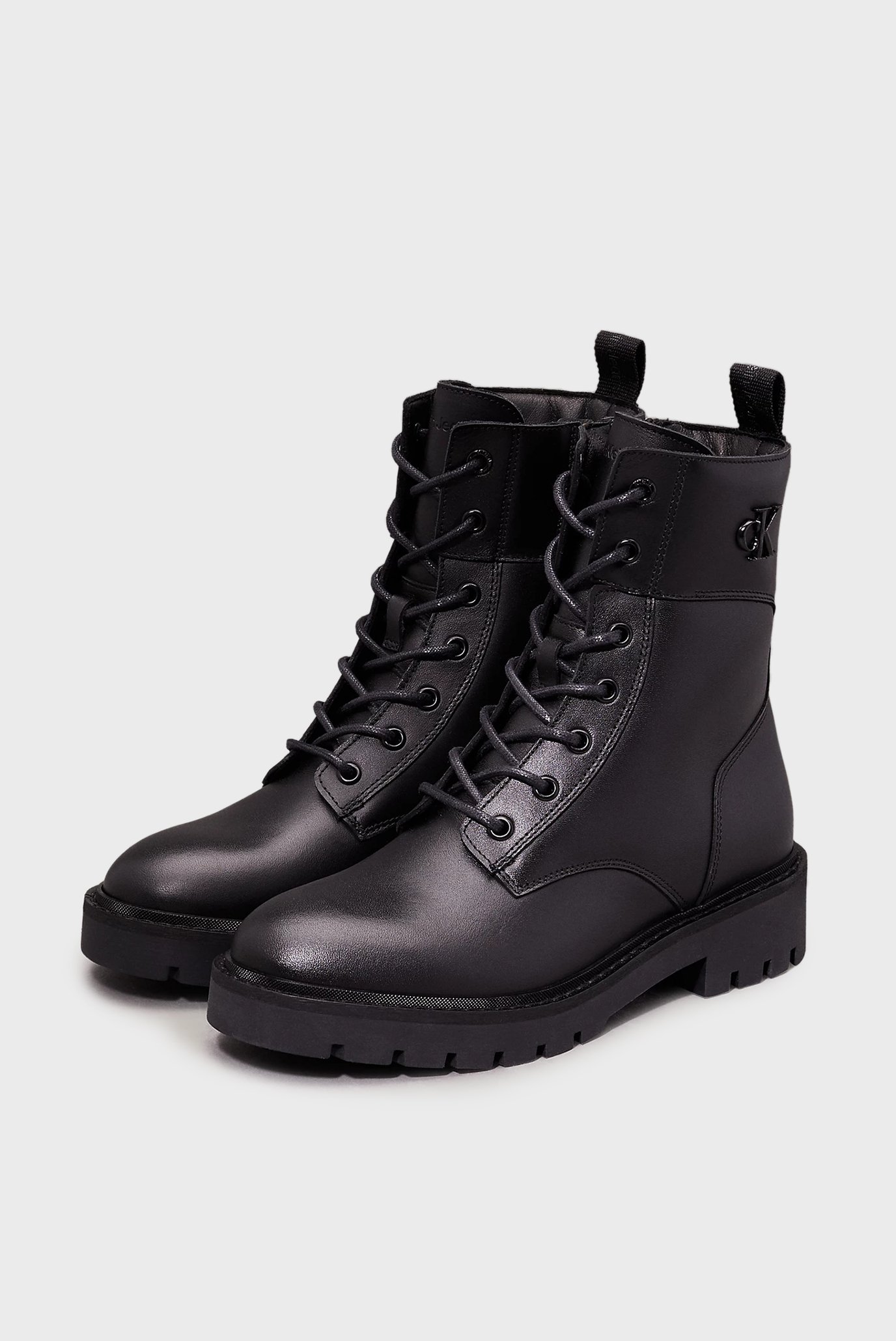Ботинки COMBAT BOOT MID ZIP LTH IN CALFCalvin Klein Jeans Ботинки COMBAT BOOT MID ZIP LTH IN CALF 4