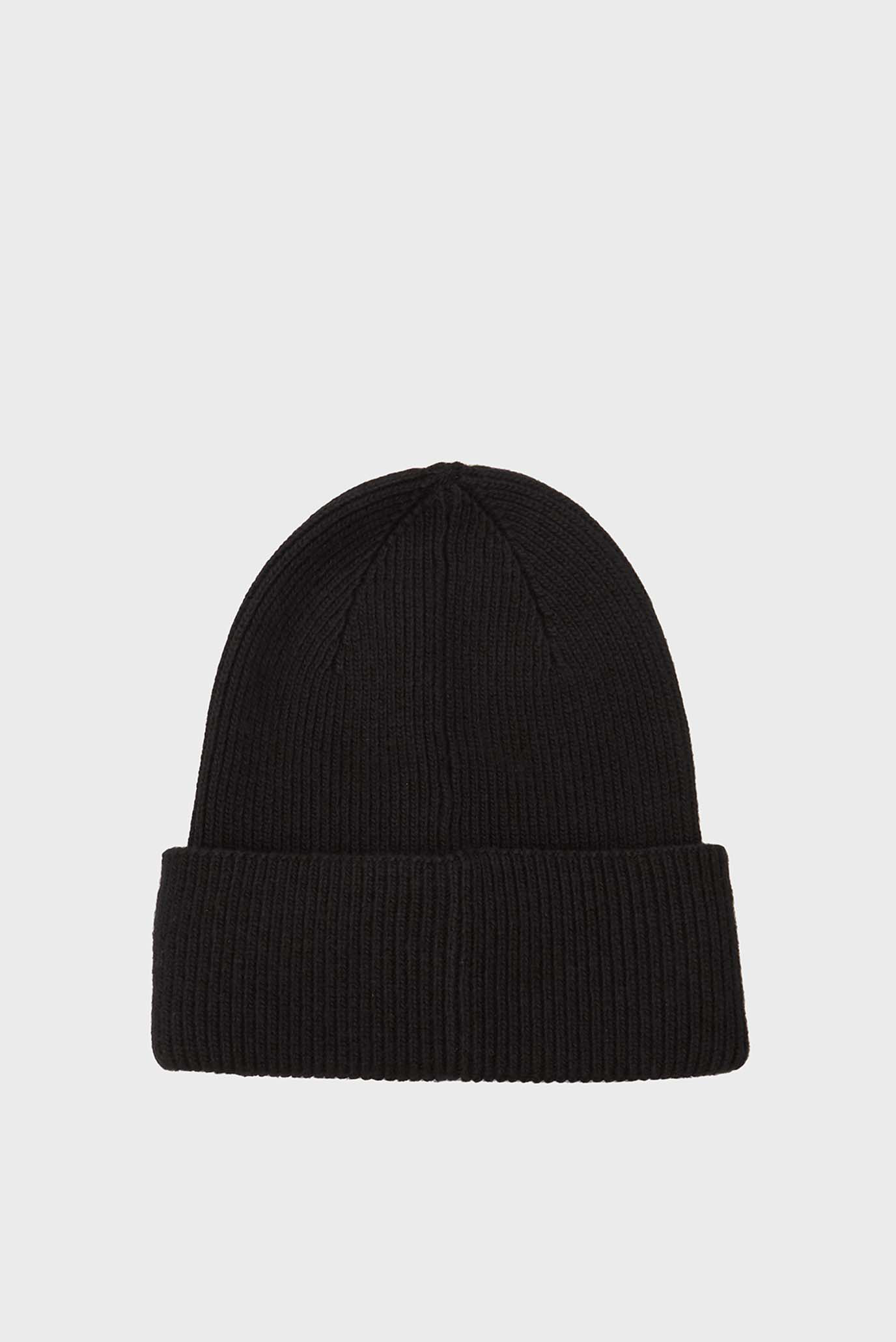 Shapka COTTON WOOL FINE RIB BEANIECalvin Klein Shapka COTTON WOOL FINE RIB BEANIE 3