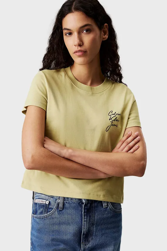 Футболка SCRIPT INSTITUTIONAL BABY TEE Calvin Klein Jeans