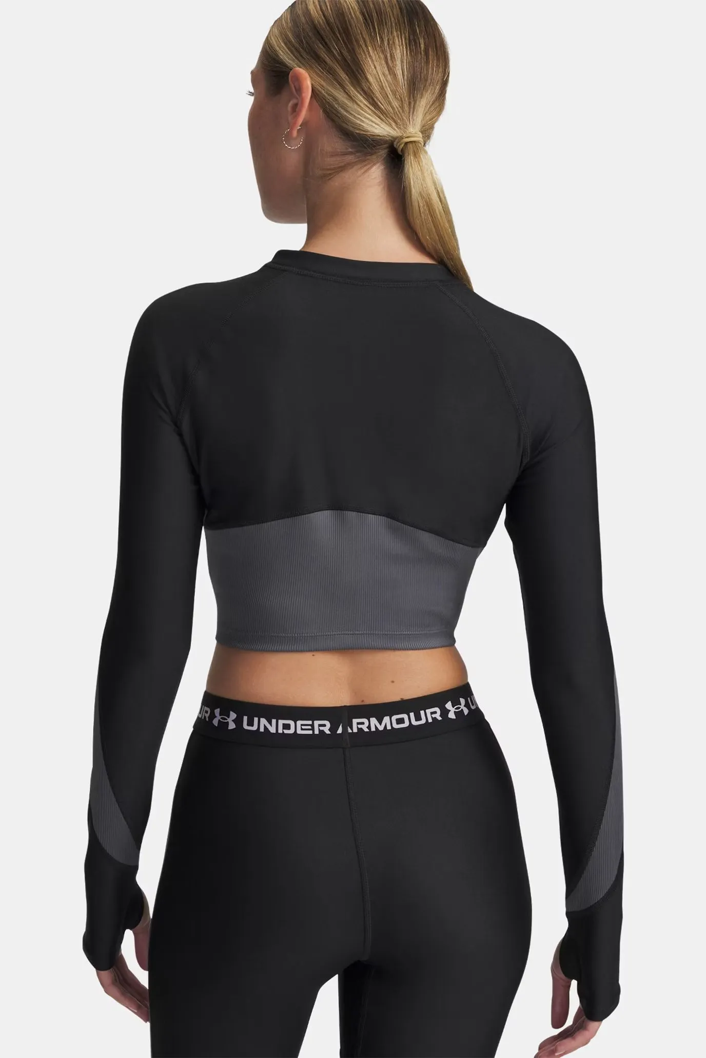 Лонгслив UA HG Rib 1 4 Zip 3