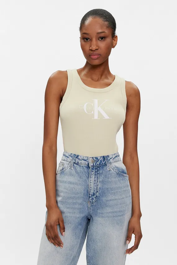 Mayka ARCHIVAL MONOLOGO RIB TANK Calvin Klein Jeans