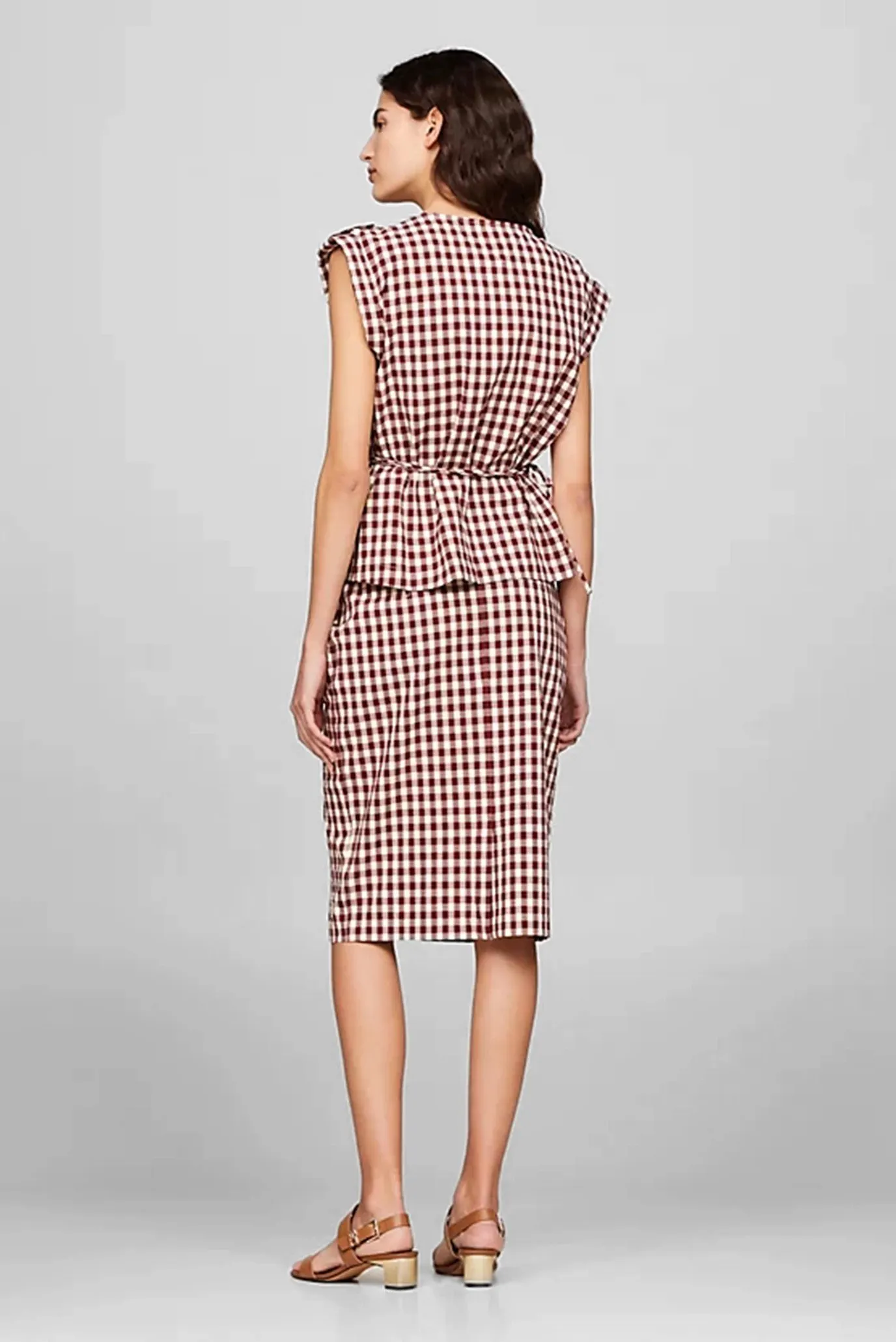 Mayka GINGHAM NS WRAP TOP 5