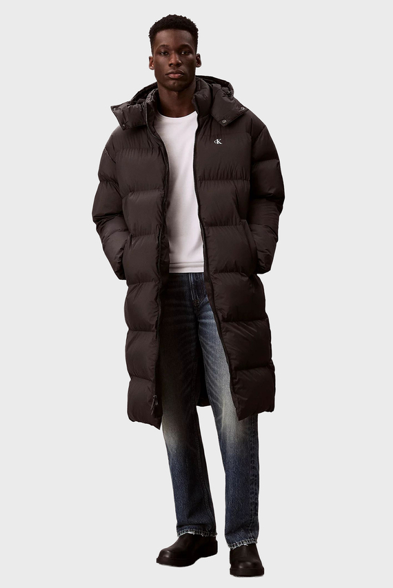 Qishki kurtka LS LONG LENGTH HOODED NYLON PUFF Calvin Klein Jeans Qishki kurtka LS LONG LENGTH HOODED NYLON PUFF Calvin Klein Jeans