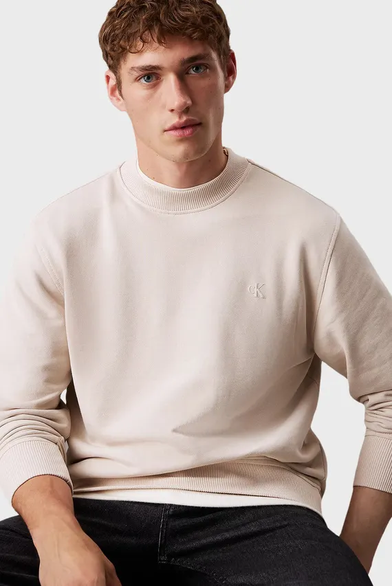 Svitshot WASHED PUFF PRINT CREW NECK Calvin Klein Jeans