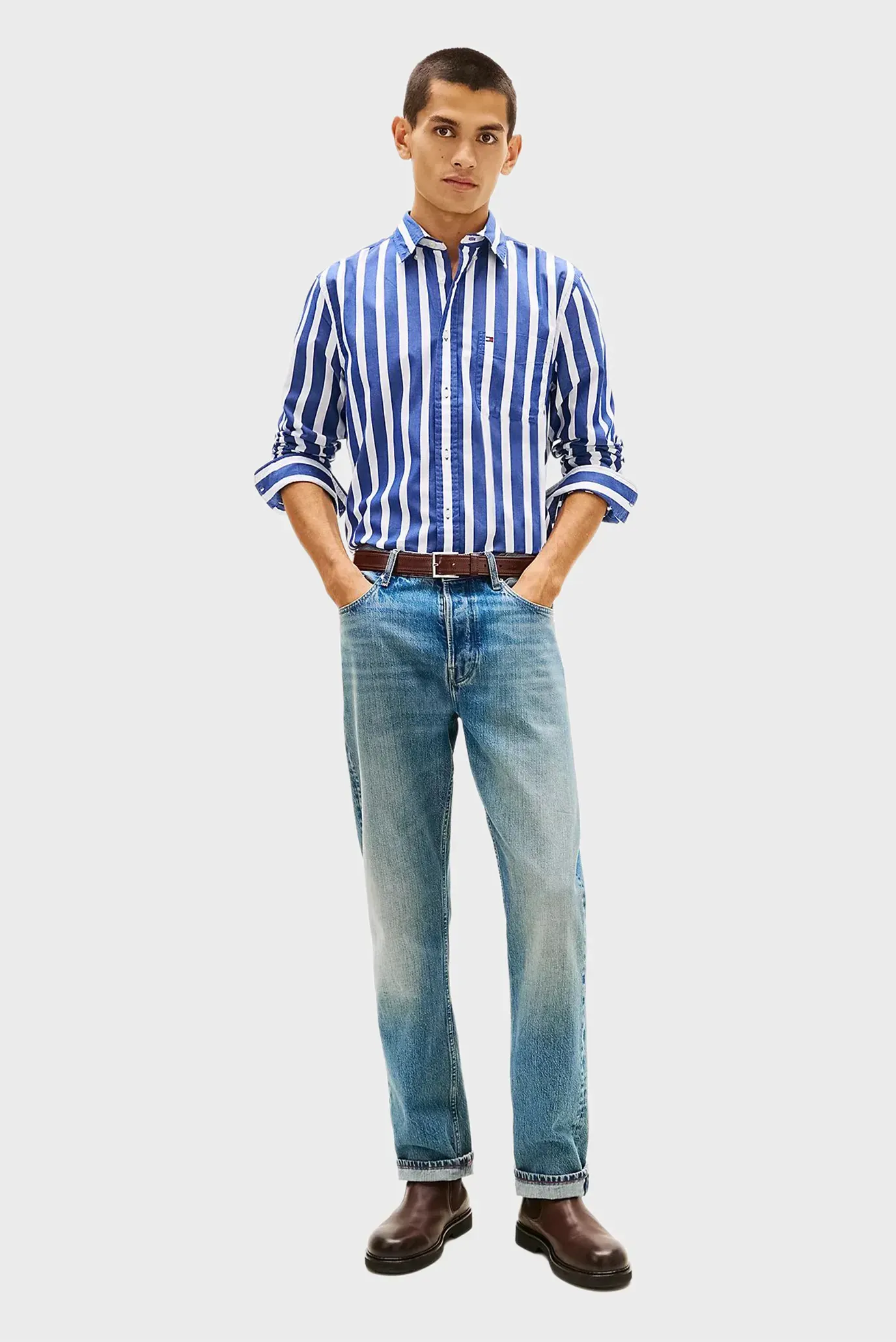 Рубашка/FLEX POPLIN BOLD STRIPE SHIRT 2