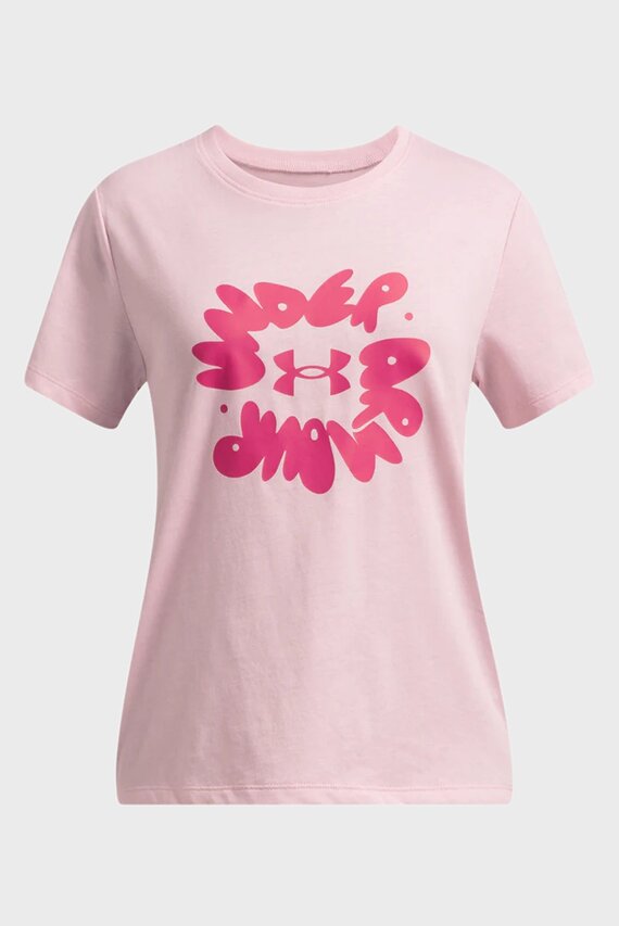 Futbolka UA Bubble Wordmark SS-PNK Under Armour