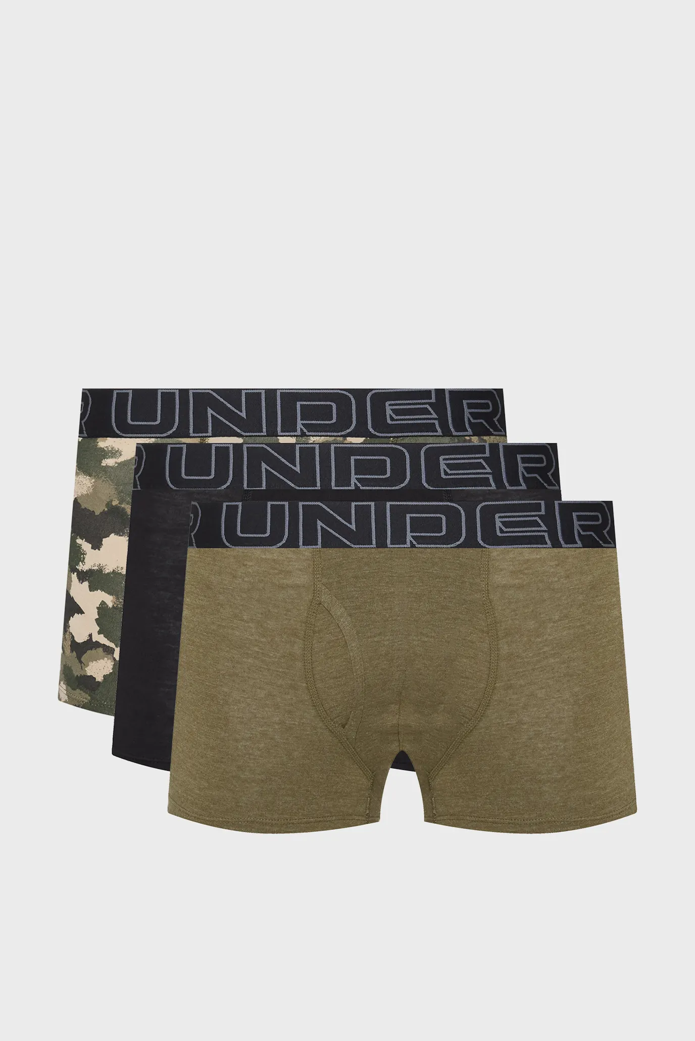 Trusik UA PERFORMANCE COTTON - PRINT 3 IN 3PK 1