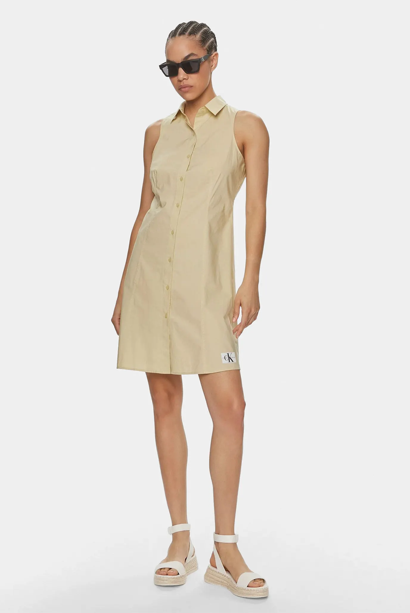 Koʻylak SLEEVELESS SHIRT DRESS 2