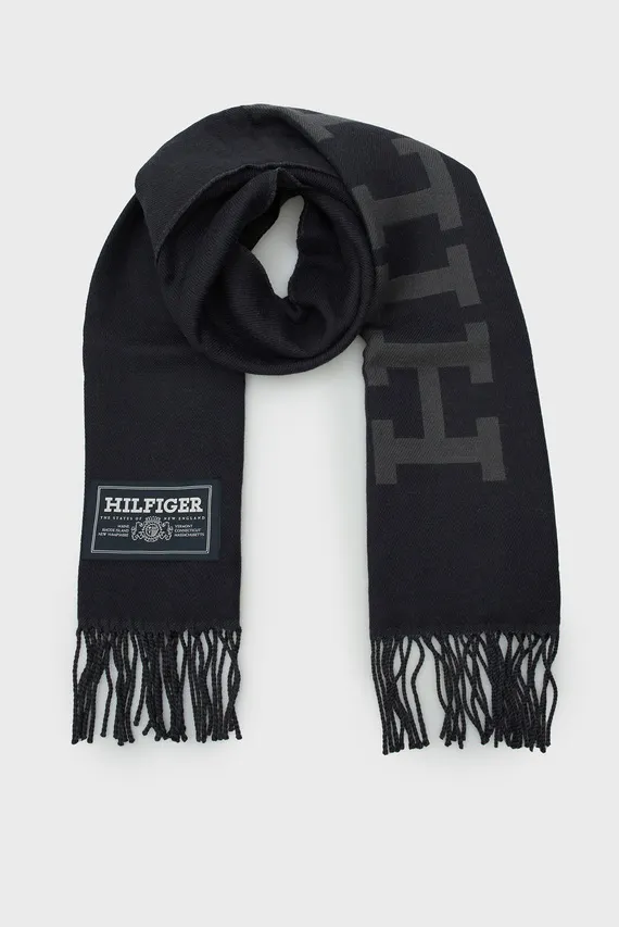 Шарф TH MONOTYPE WOOL SCARF Tommy Hilfiger