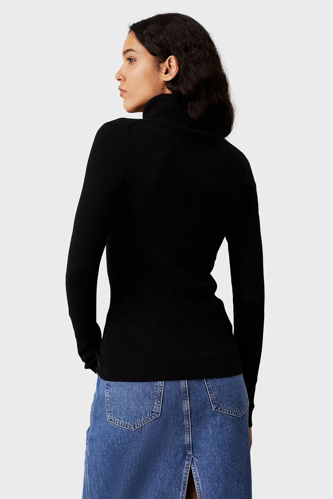 Гольф WOVEN LABEL ROLL NECK SWEATER 3