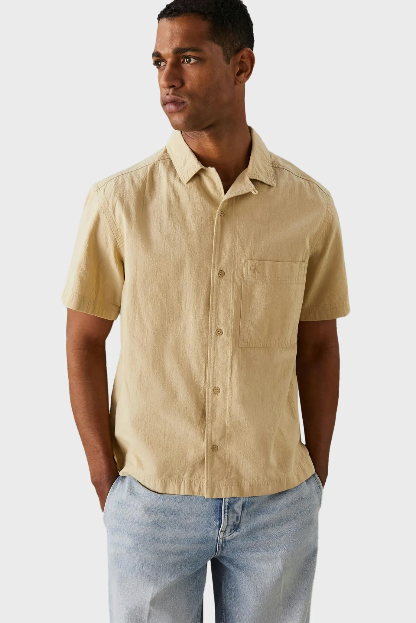 Yengi kalta ko'ylak TEXTURED COTTON SS SHIRT 1