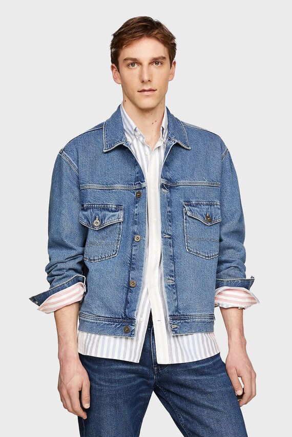 Jins kurtka TRUCKER JKT RGD FONZE IND Tommy Hilfiger Jins kurtka TRUCKER JKT RGD FONZE IND Tommy Hilfiger