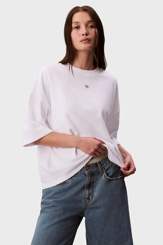 Футболка SS WOVEN LABEL OVERSIZED TEE Calvin Klein Jeans