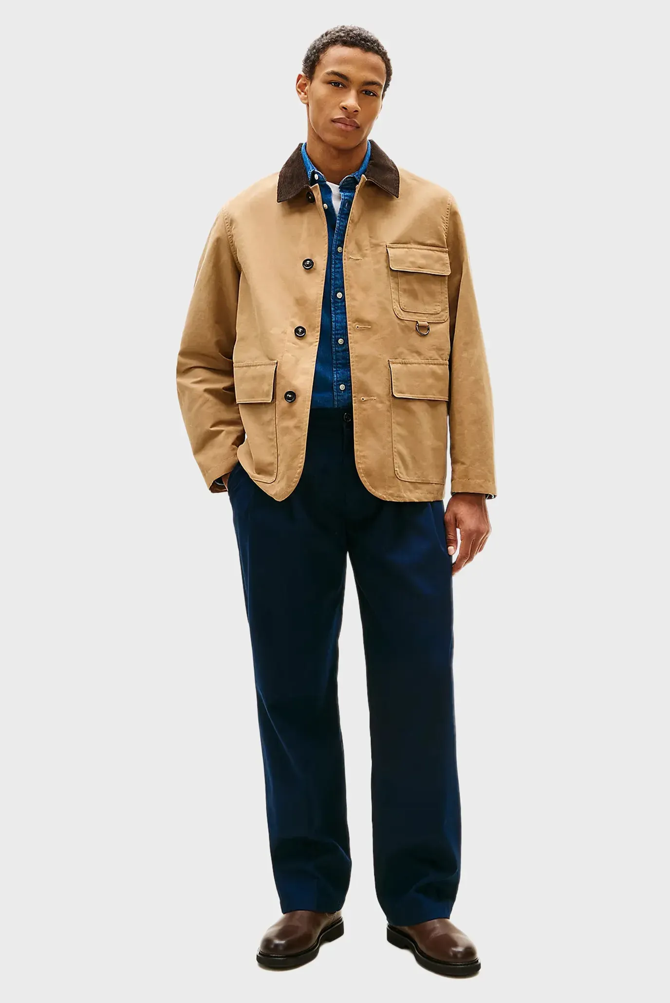 Uzun yengli futbolka WAXED BARN JACKET 2