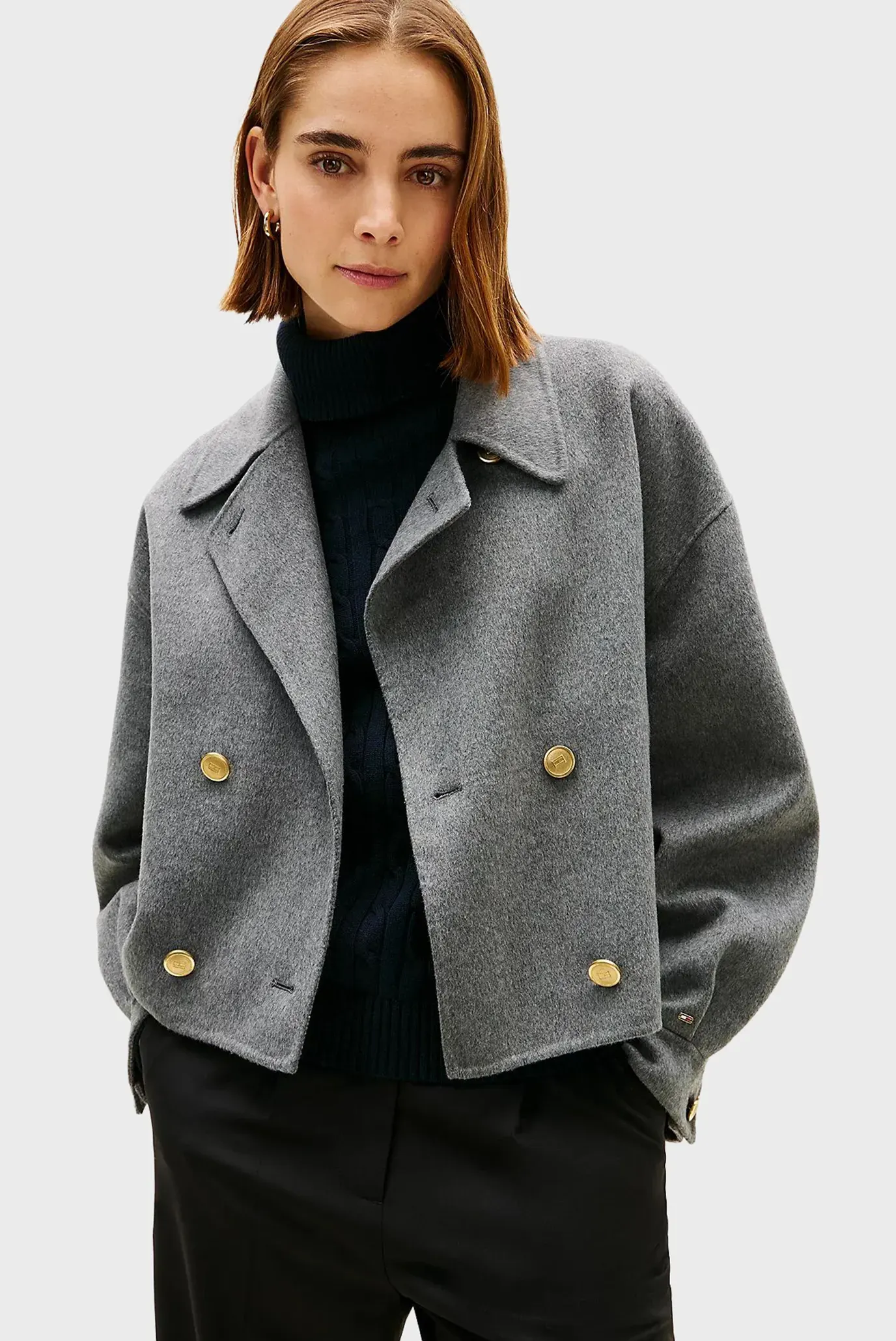 Куртка демисезонная DF WOOL GOLD BUTTON PEACOAT 1