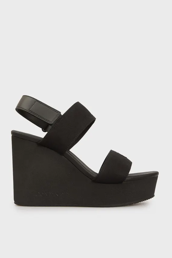 Bosonojkalar WEDGE SANDAL WEBBING IN Calvin Klein Jeans