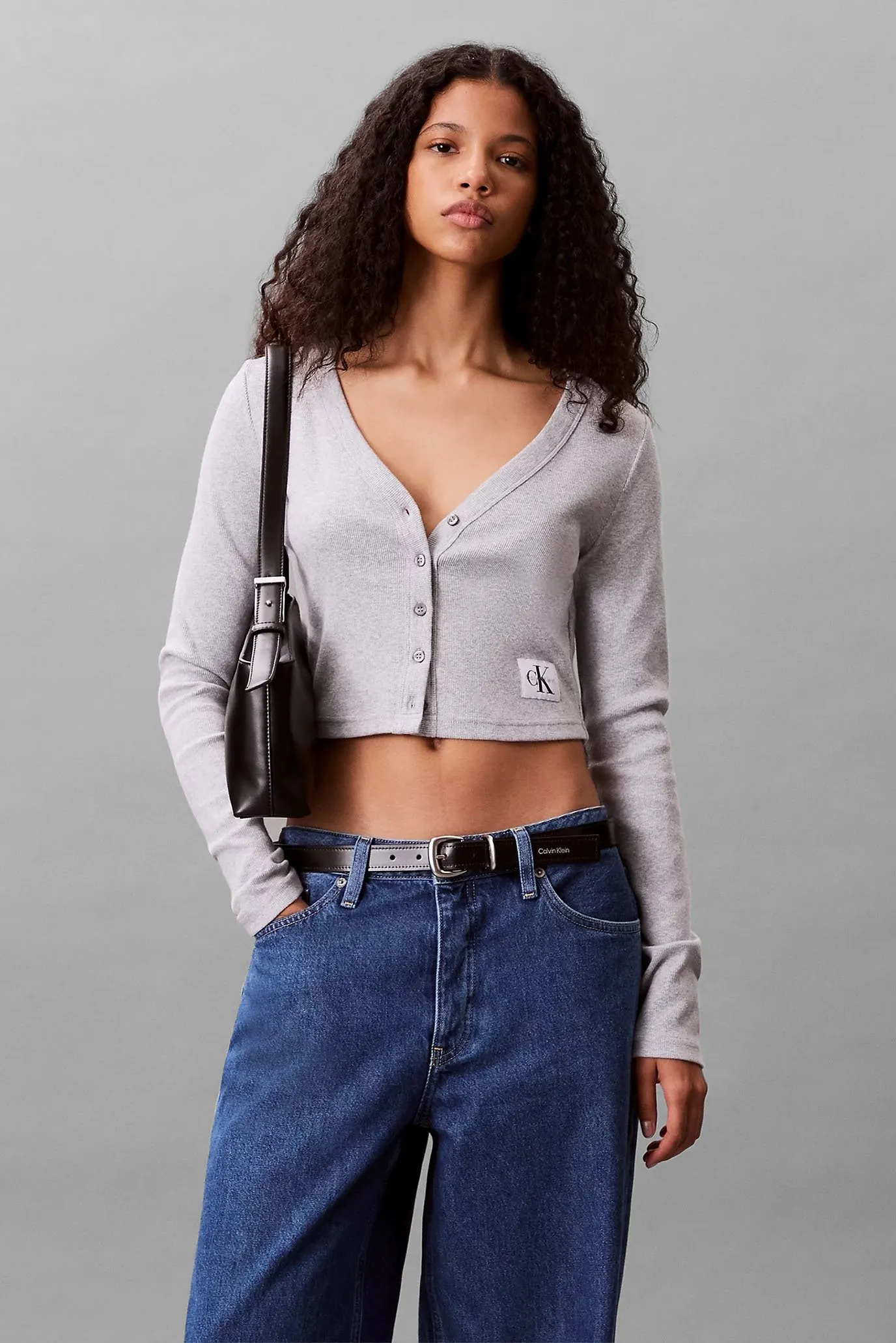 Топ/LS WOVEN LABEL 2X2 COTTON RIB CA 4