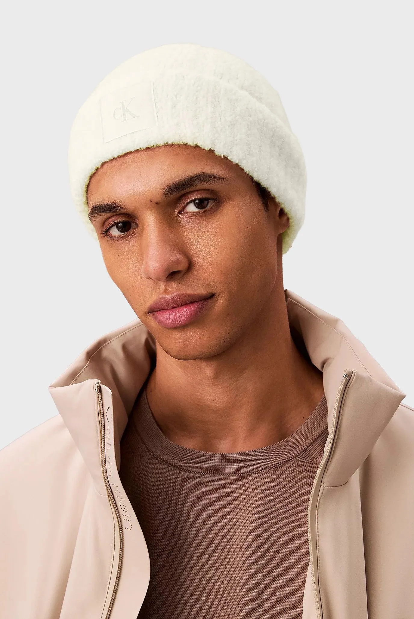 Шапка/CK PATCH BOUCLE BEANIE 2