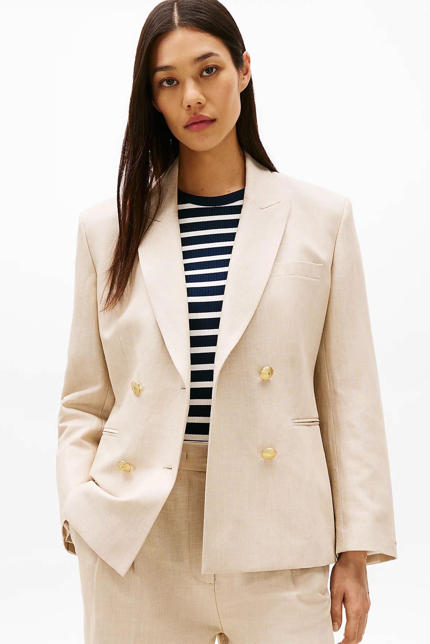 Пиджак LINEN MIX SLIM DB BLAZER 1