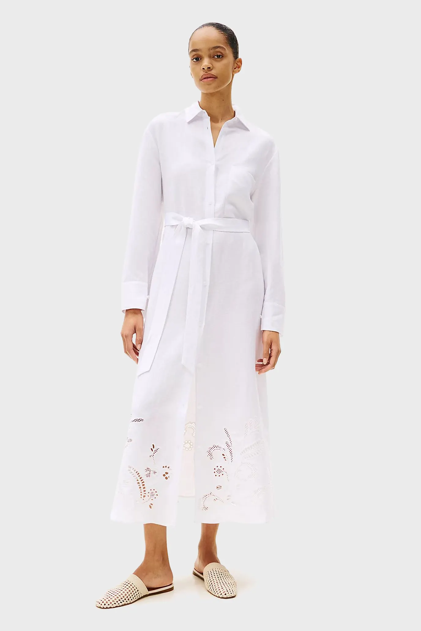Koʻylak BRODERIE ANGLAISE LI SHIRT DRESS 1