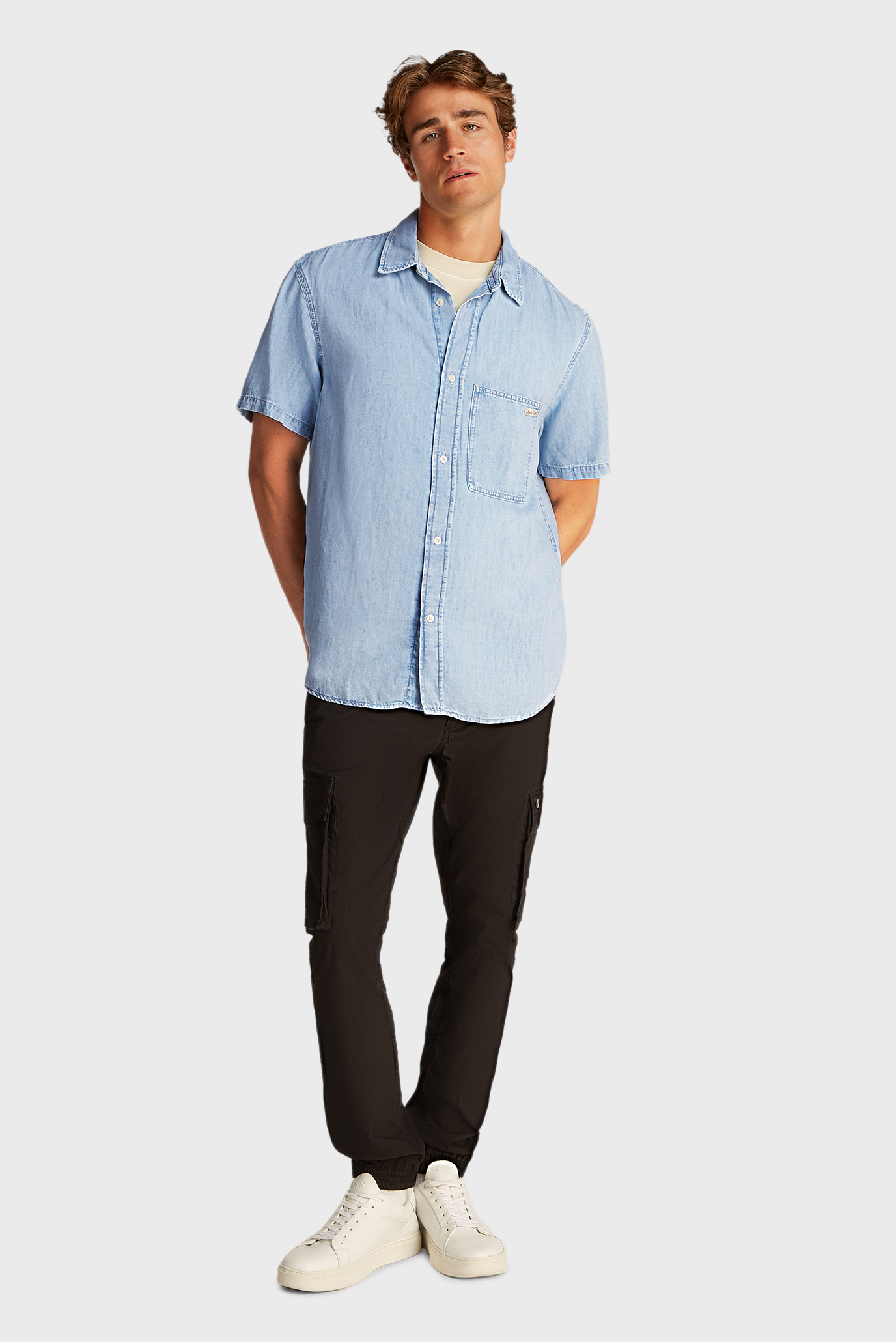 Рубашка с коротким рукавом REGULAR SS DENIM SHIRT 3