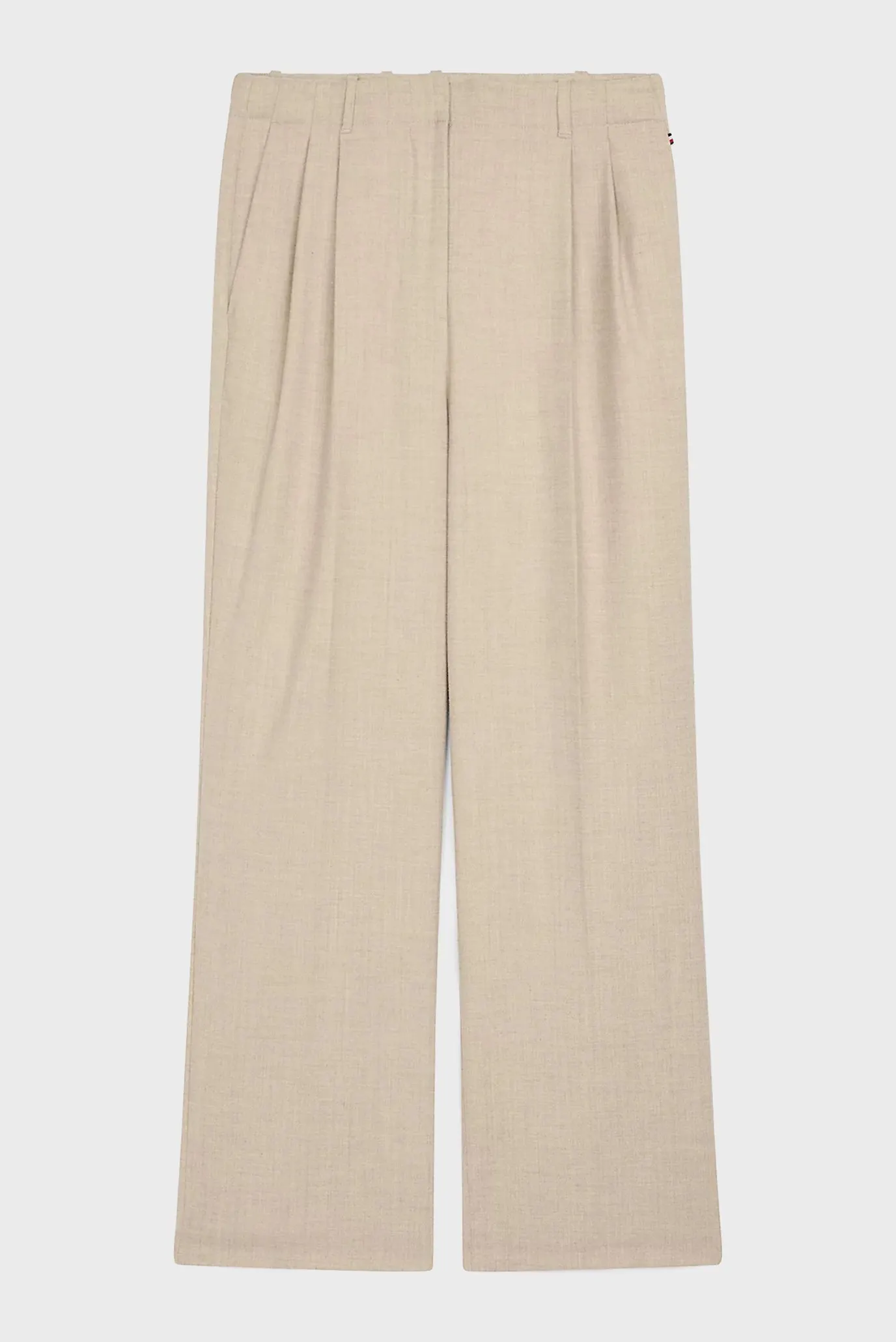 Ishton SOFT WOOL MIX RELAXED STR PANT 6