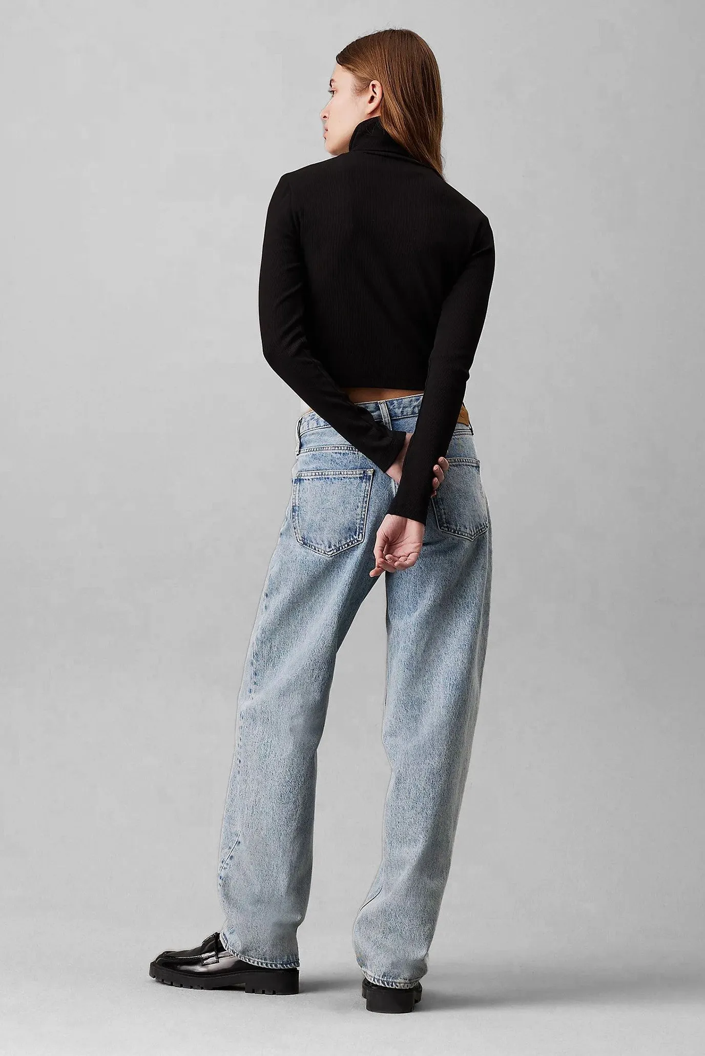 Лонгслив WOVEN LABEL RIB ROLLNECK 3