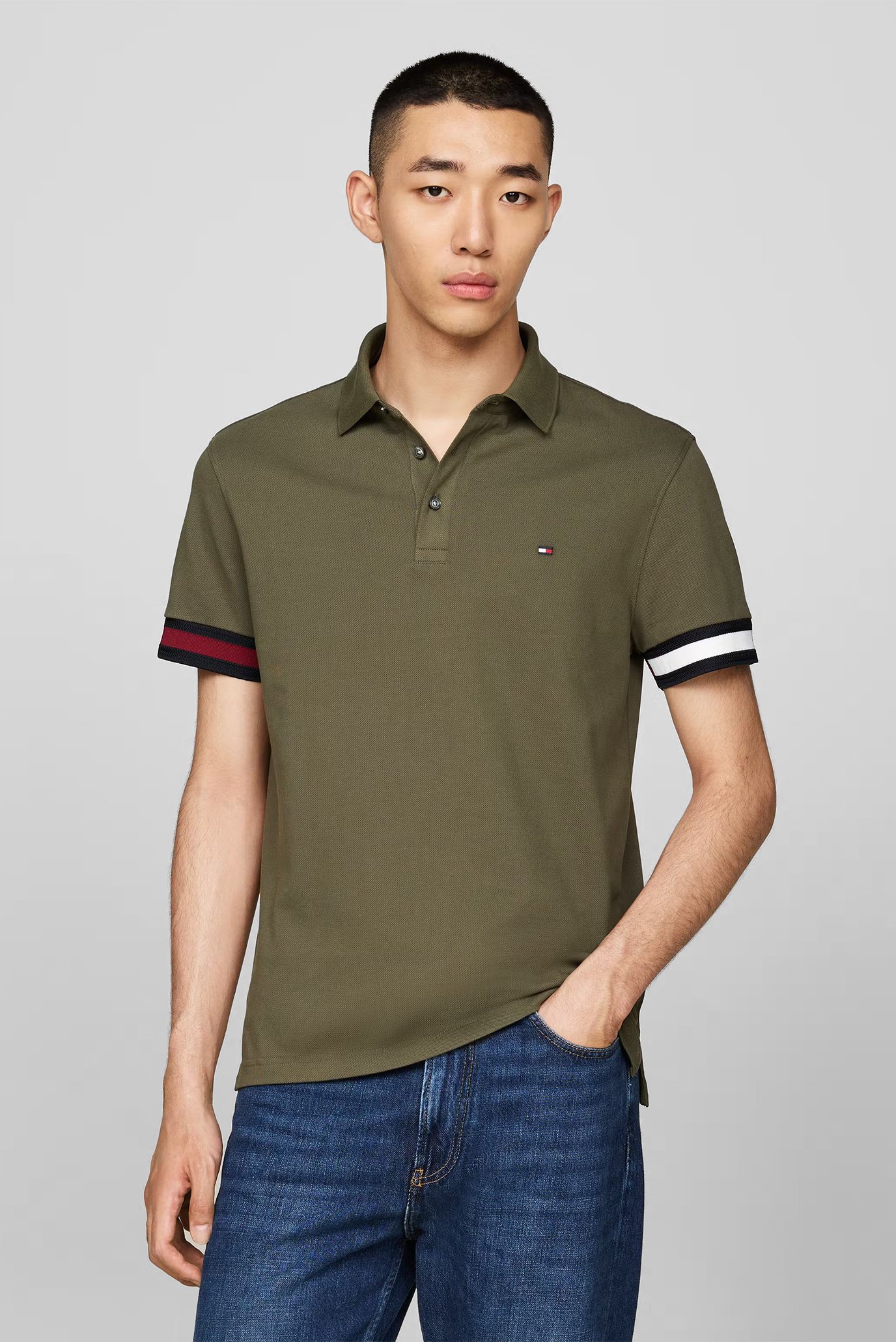 Поло FLAG CUFF SLIM FIT POLO 1