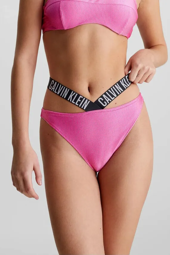 Suzish kiyimi pastki HIGH LEG CHEEKY BIKINI Calvin Klein Jeans