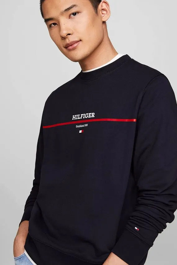 Svitshot HILFIGER STRIPE TERRY SWEATSHIRT Tommy Hilfiger