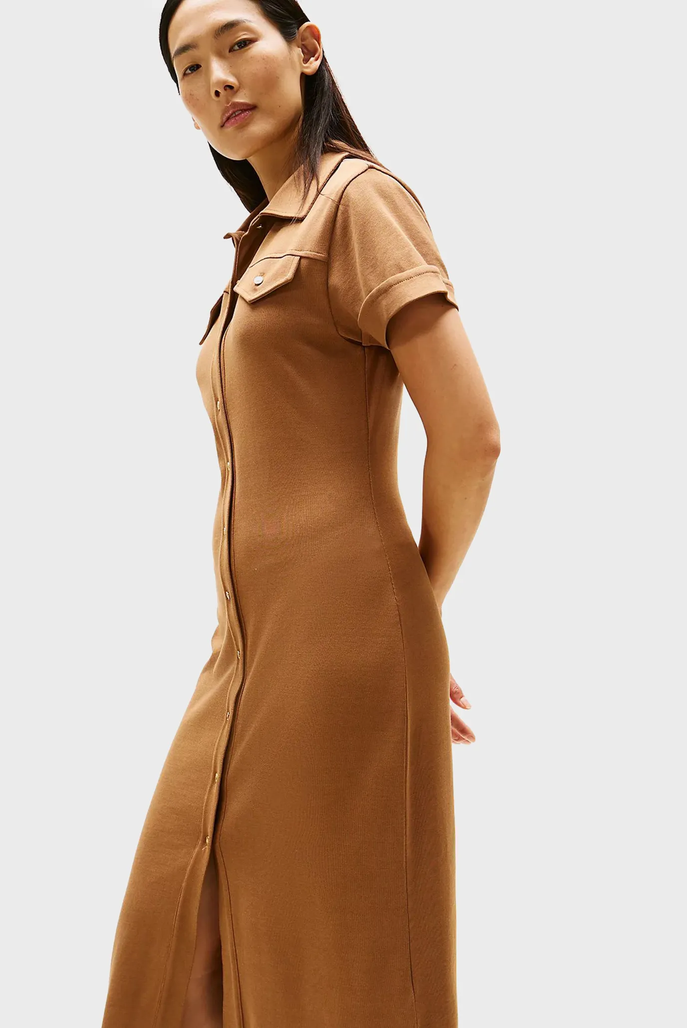 Платье GOLD BUTTON MIDI SHIRT DRS 3