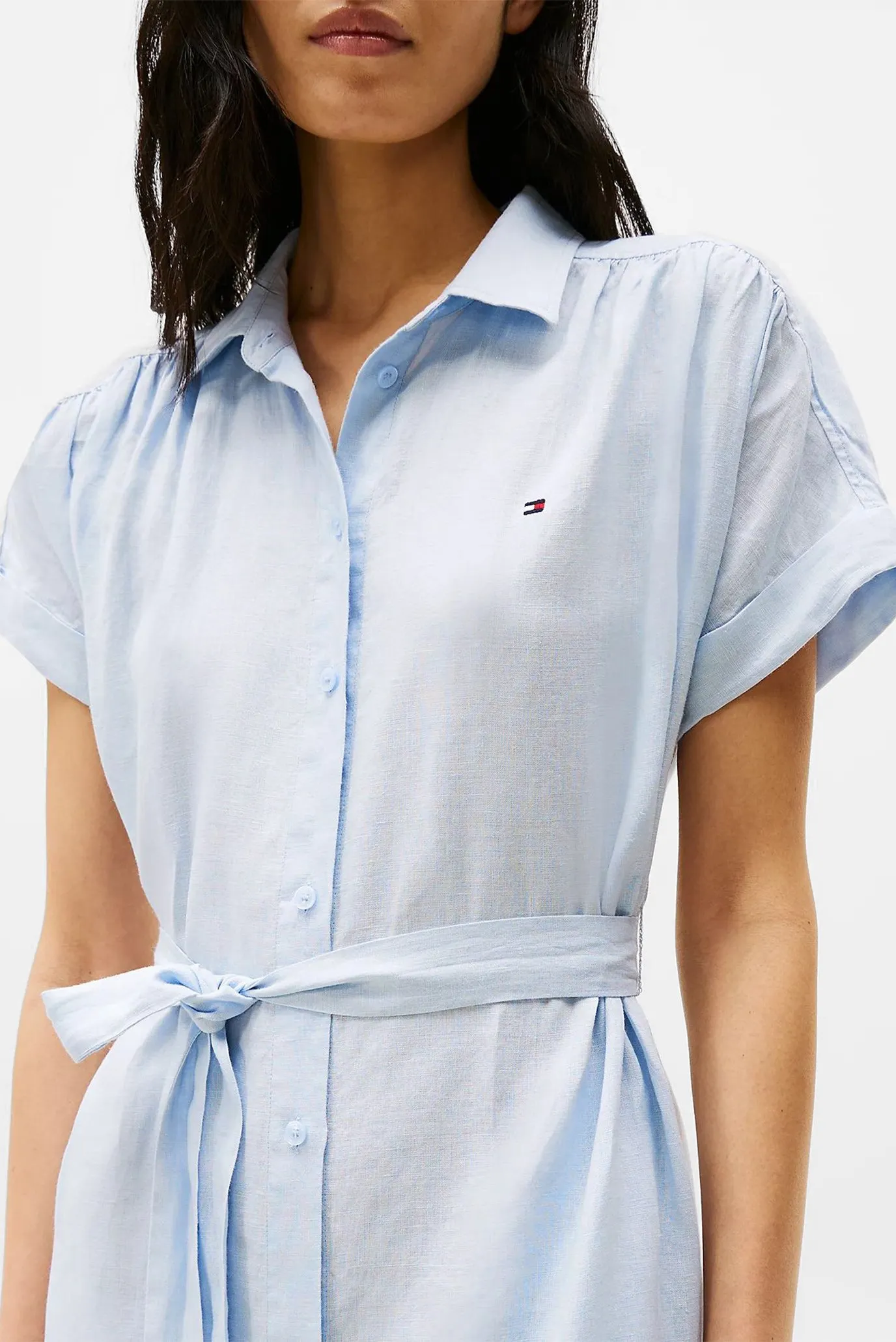 Платье ESS LINEN S S MIDI SHIRT DRESS 4