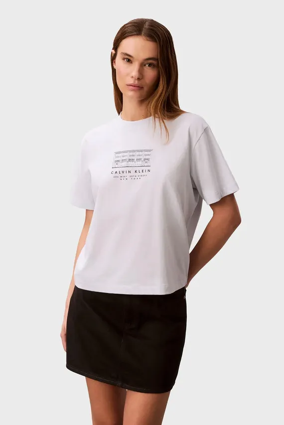 Футболка/SS SEASONAL GRAPHIC BOXY TEE Calvin Klein Jeans