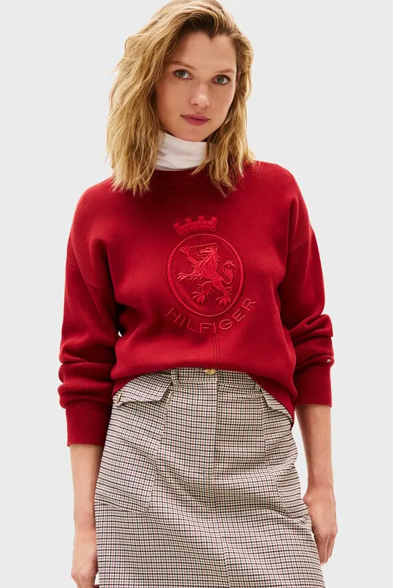 Sviter CO VARSITY GRAPHIC MOCK-NK SWT Tommy Hilfiger