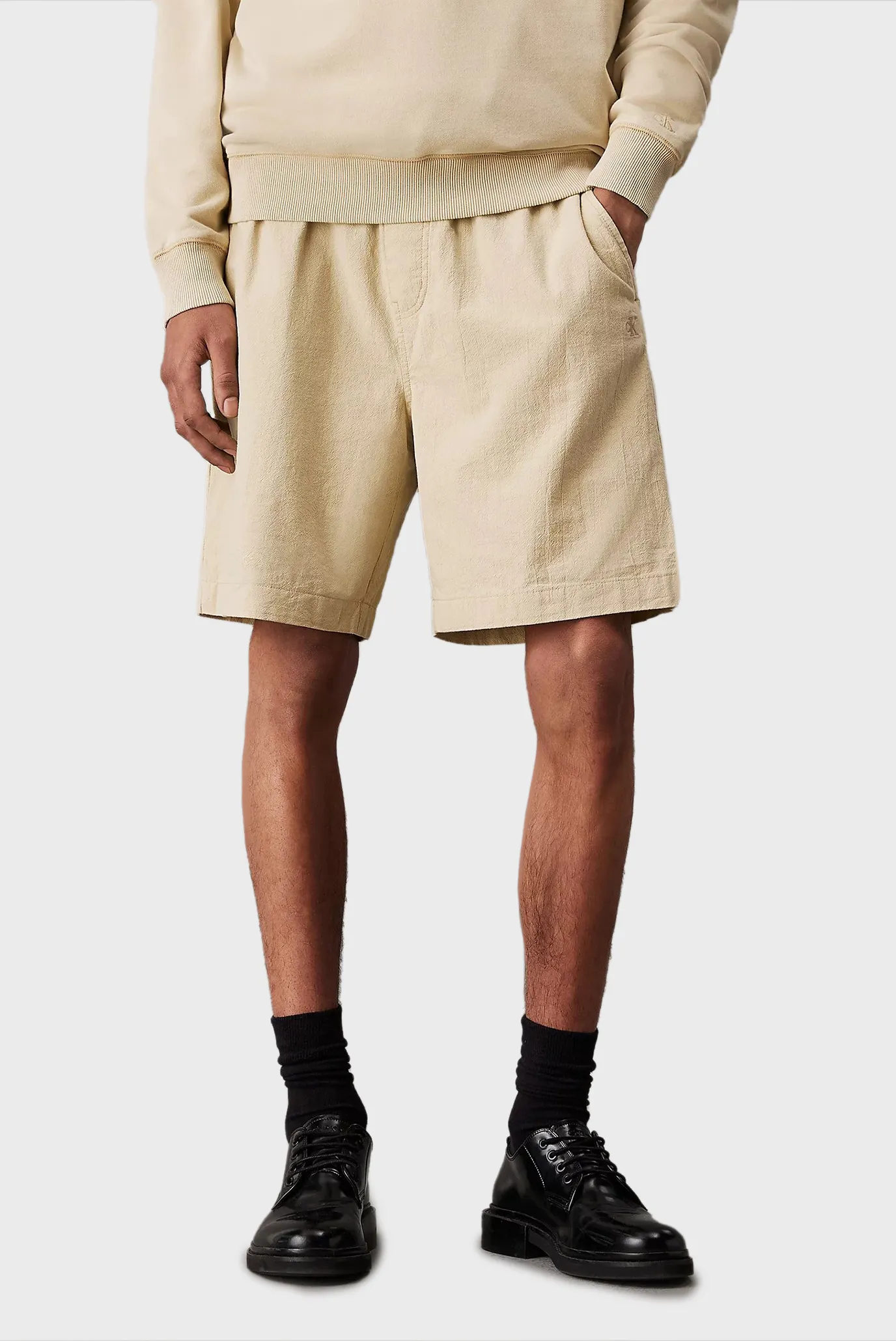 Шорты TEXTURED COTTON SHORT 1