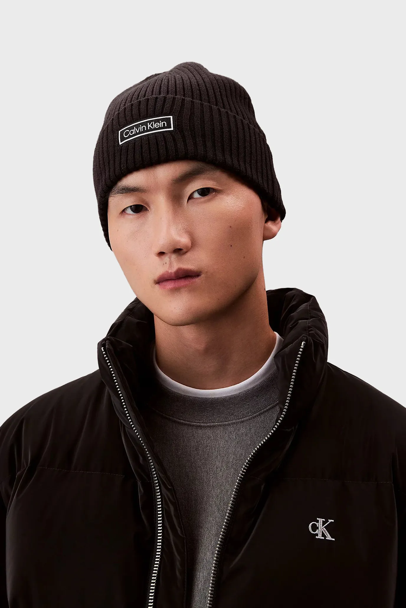 Шапка PATCH CHUNKY RIB COTTON BEANIE 2