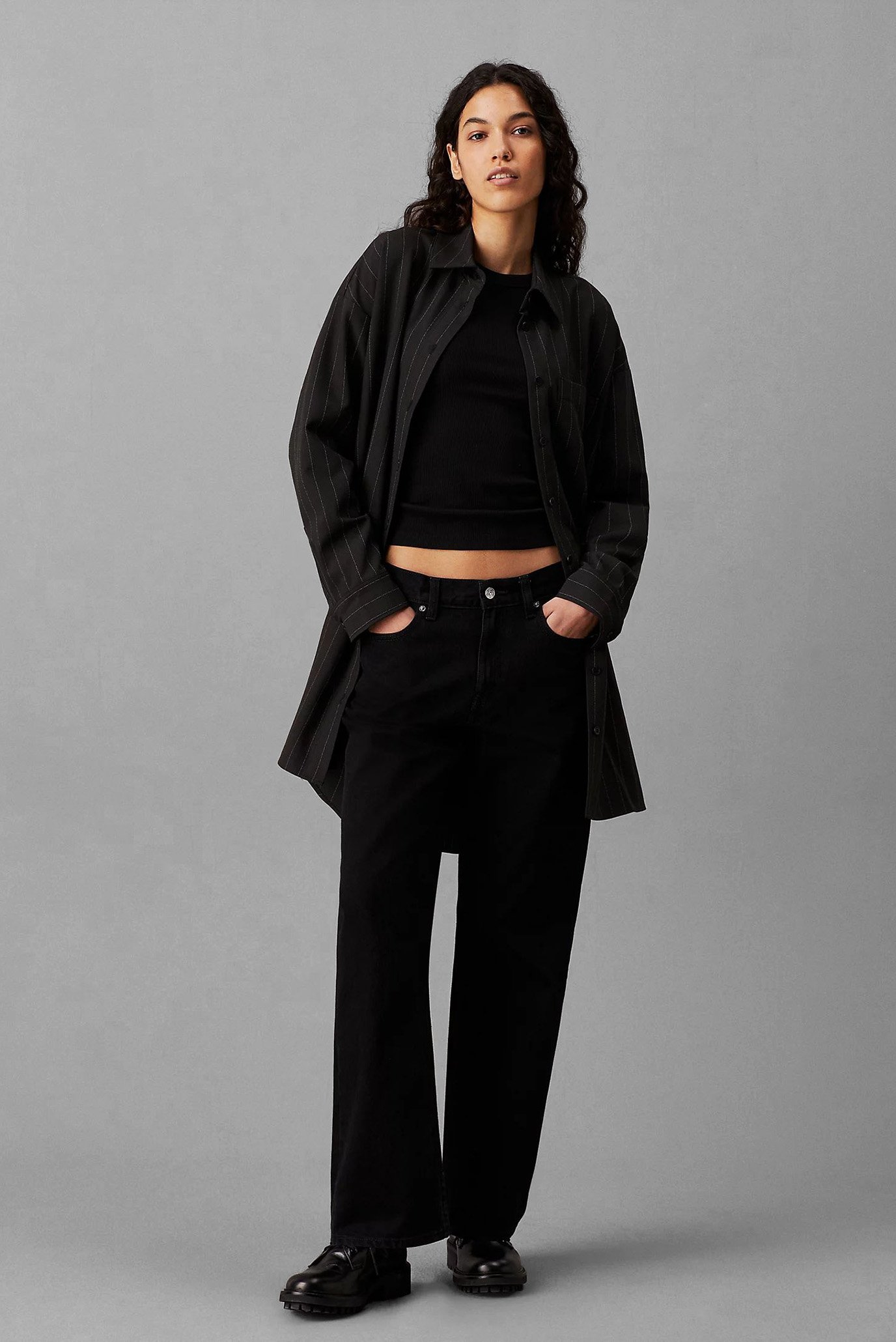 Платье SOFT CREPE PINSTRIPE SHIRT DRESSCalvin Klein Jeans Платье SOFT CREPE PINSTRIPE SHIRT DRESS 2