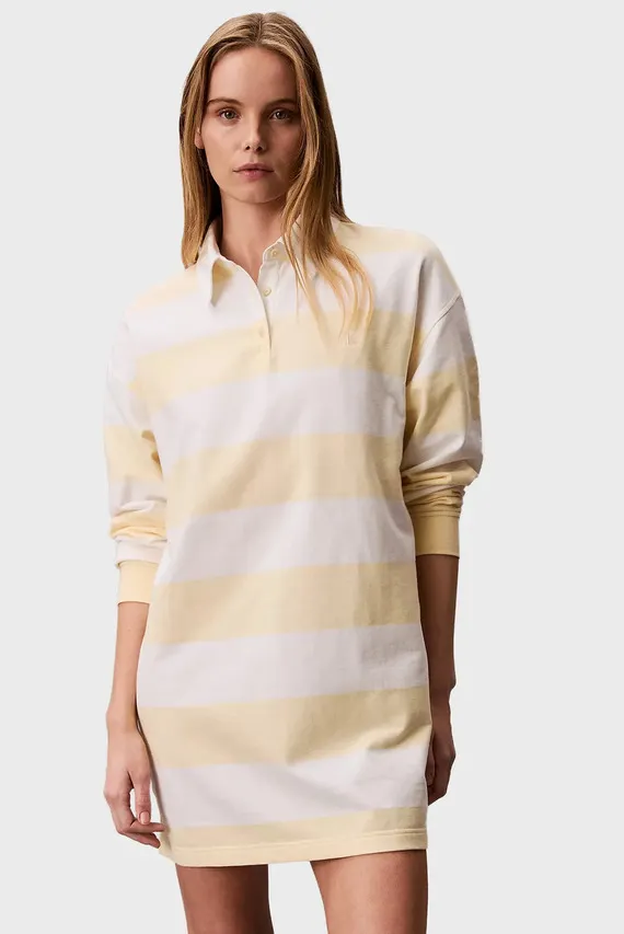 Koʻylak/LS VARSITY STRIPE MINI POLO DRES Calvin Klein Jeans