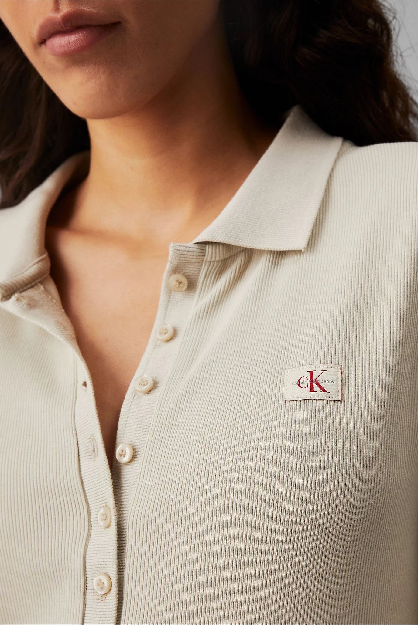 Платье WOVEN LABEL RIB POLO LS DRESSCalvin Klein Jeans Платье WOVEN LABEL RIB POLO LS DRESS 4