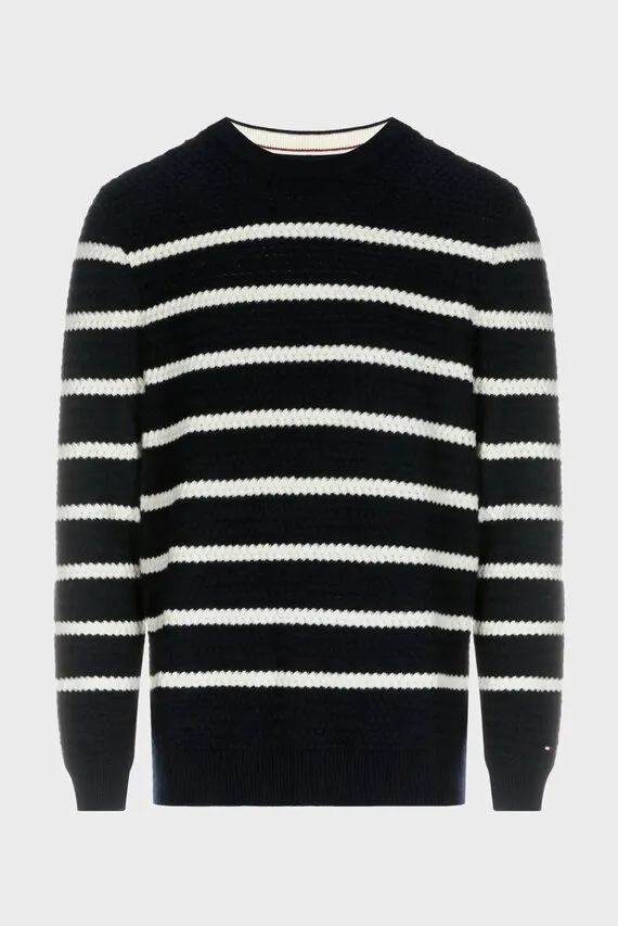 Sviter DC HORIZONTAL STRIPE CREW NECK Tommy Hilfiger