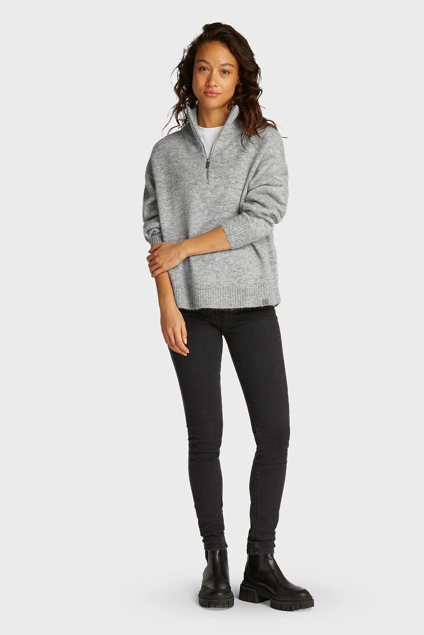 Гольф TEXTURED HALF ZIP SWEATER 2