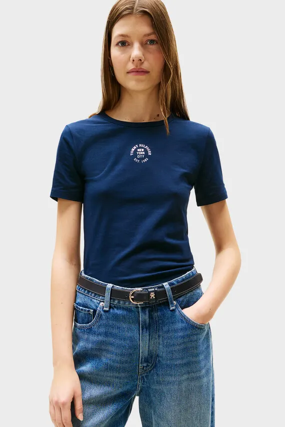 Футболка/STAMP LOGO SLIM C-NK SS TEE Tommy Hilfiger